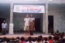 Opening a new school built with Barakat funding.