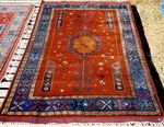 DOBAG Oriental Rug. Hand spun, hand carded wool and vegetable dyes.