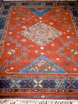 DOBAG Oriental Rug. Hand spun, hand carded wool and vegetable dyes.