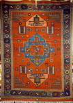 DOBAG Oriental Rug. Hand spun, hand carded wool and vegetable dyes.