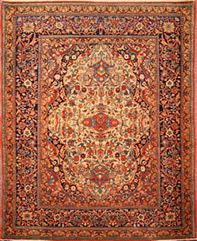 Caucasian Kazak. Antique Oriental rug circa 1890. A rare and wonderful tribal prayer design rug.