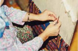 DOBAG weaver tying knots .