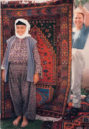 A DOBAG Weaver and Her Rug