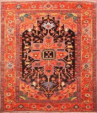 Caucasian Kazak. Antique Oriental rug circa 1890. A rare and wonderful tribal prayer design rug.