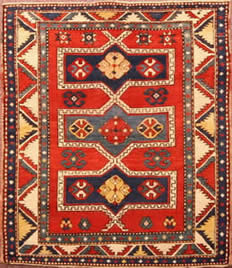 Semi antique Caucasian Fachralo Kazak. circa 1920