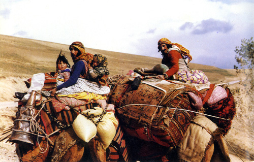 Kurd weavers moving to summer pastures.